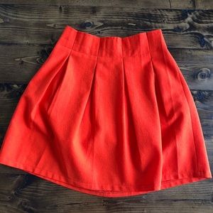 -Orange Red Dress Boutique Skirt-